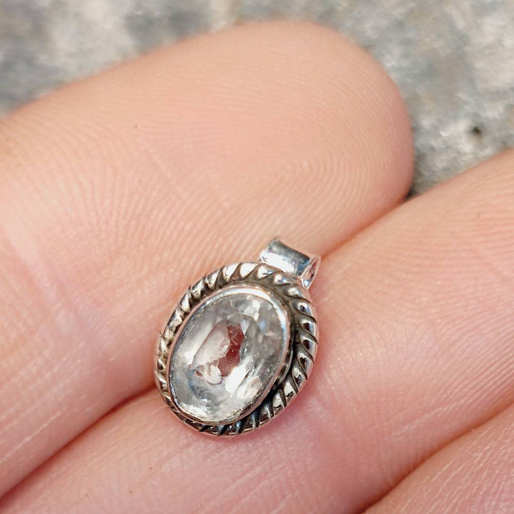 ORECCHINI etnici con pietra in argento 925 - PRANTIJ