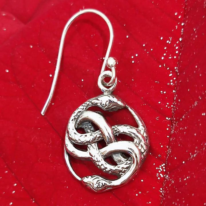 ORECCHINI con serpenti etnici in argento 925 - KUNTHAL