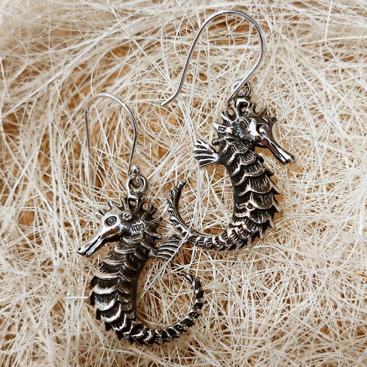 ORECCHINI cavalluccio marino in argento 925 - DEBRHA