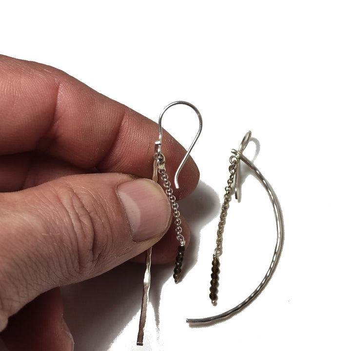 ORECCHINI con tormalina argento 925 - ANDY W.