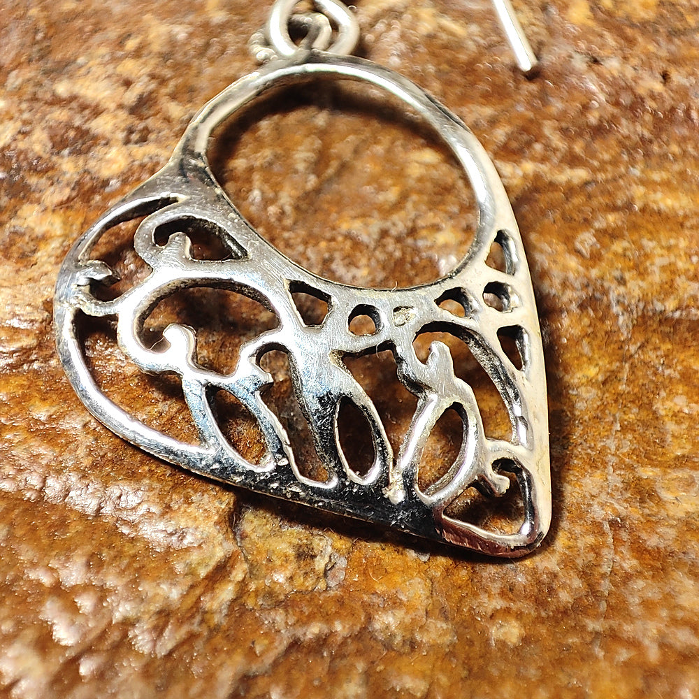 ORECCHINI cuore argento 925 - MERA DIL