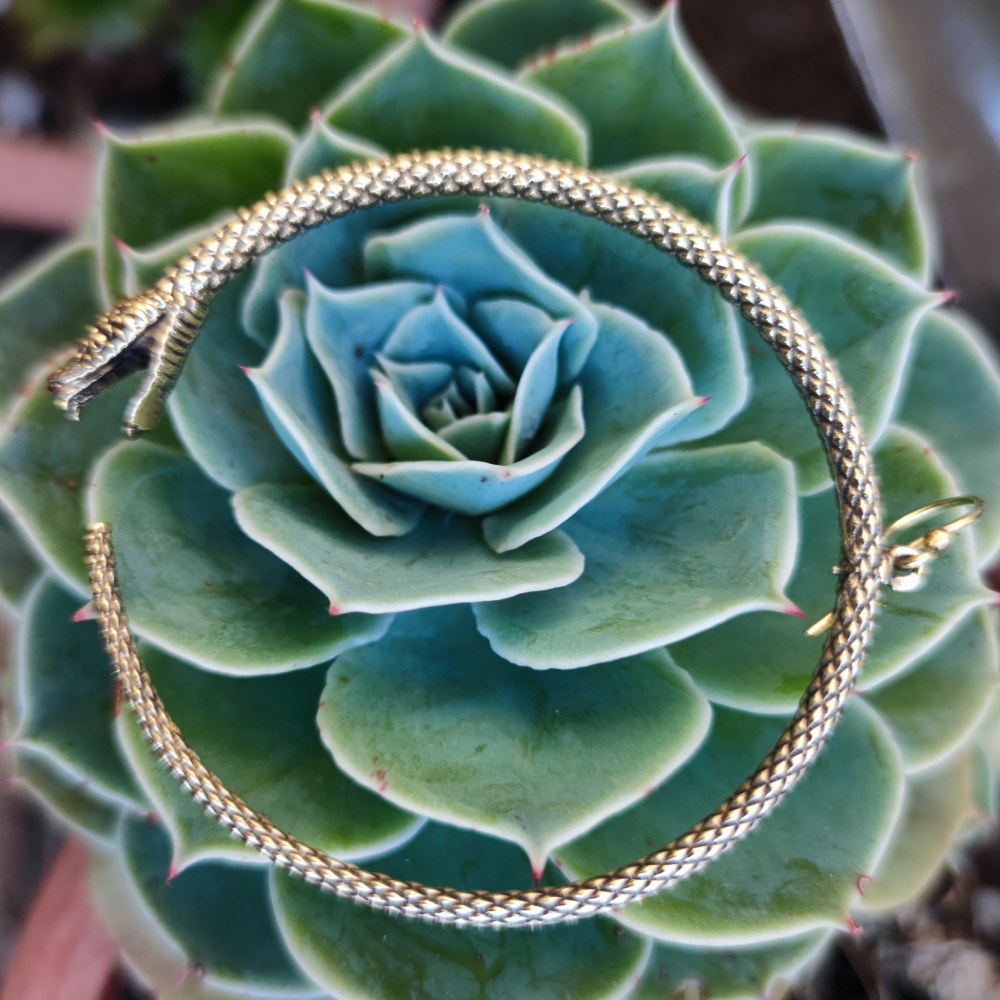 VITTANATH ORECCHINI indiani con serpenti in ottone