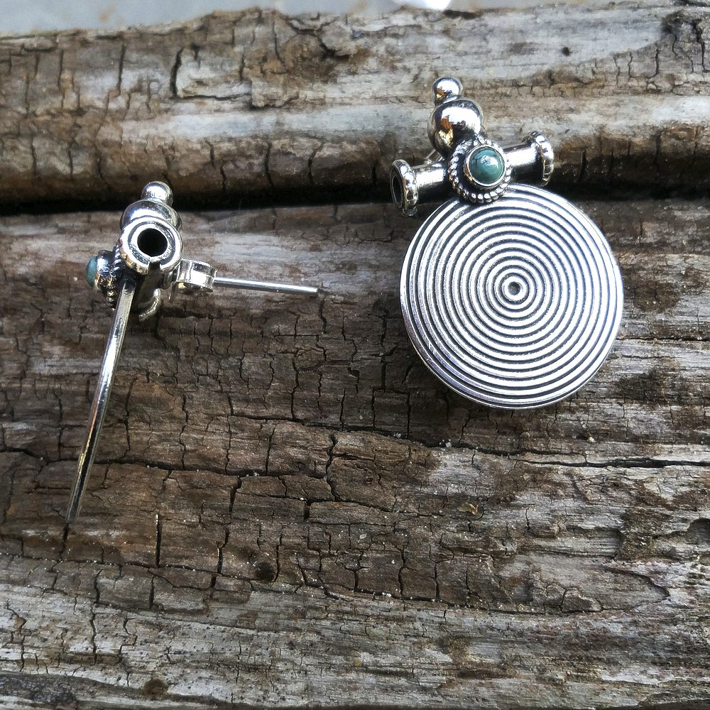ORECCHINI MALTI in argento 925 con pietra