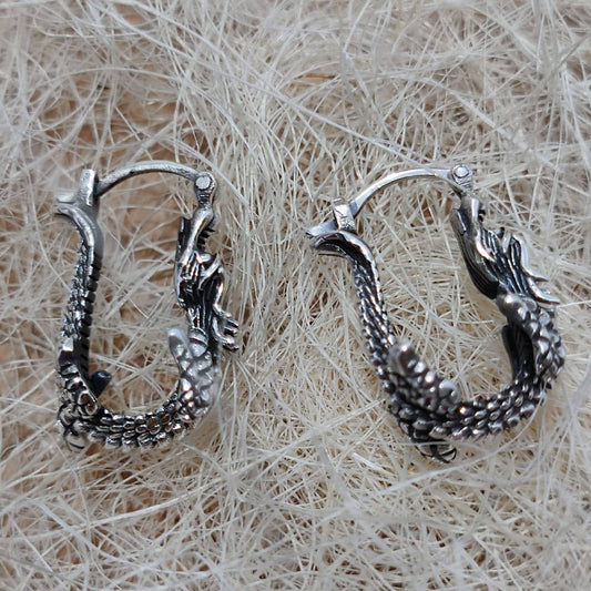 ORECCHINI etnici drago in argento 925 - GHUNA