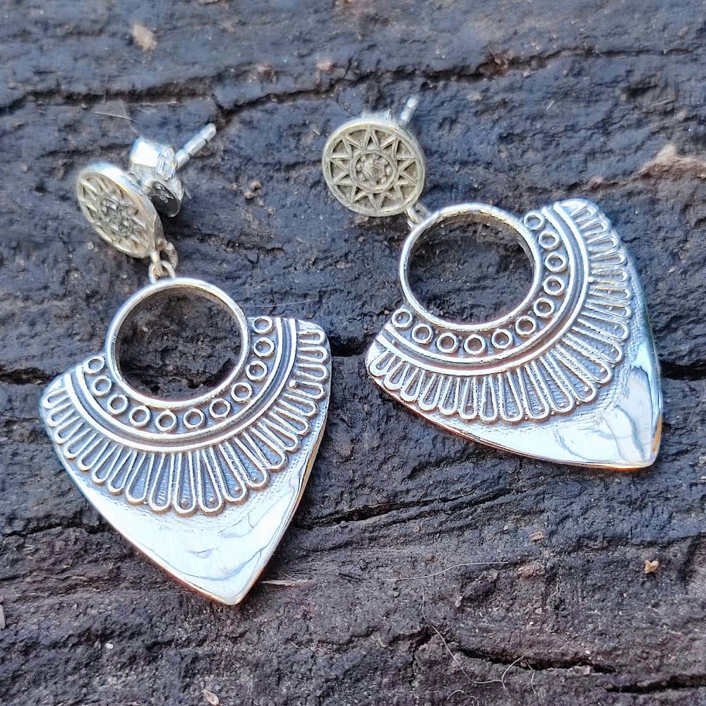 ORECCHINI etnici in argento 925 - BONKATTA
