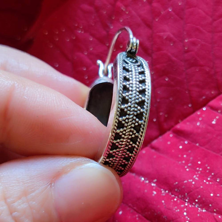 ORECCHINI etnici in argento 925 - DHALENI