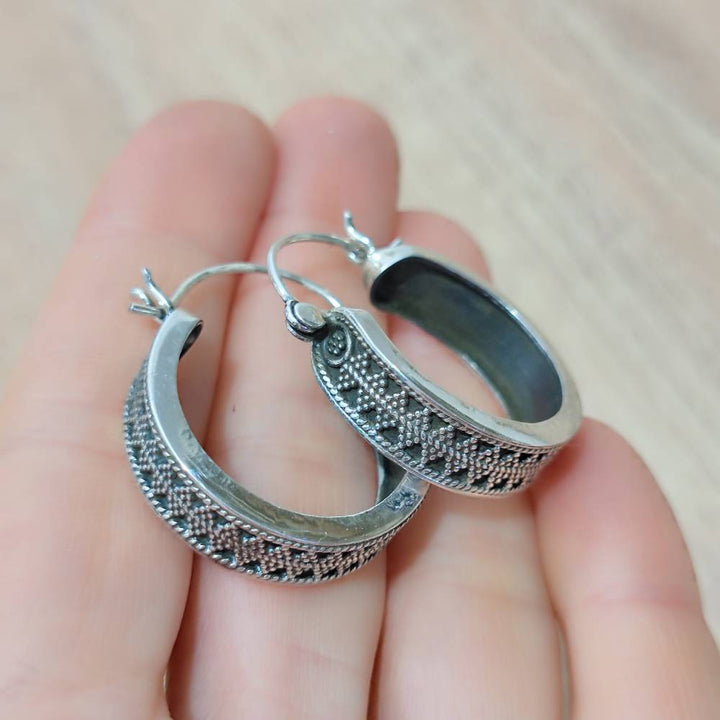 ORECCHINI etnici in argento 925 - DHALENI