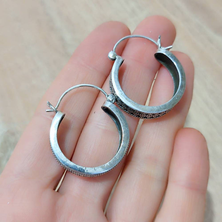 ORECCHINI etnici in argento 925 - DHALENI