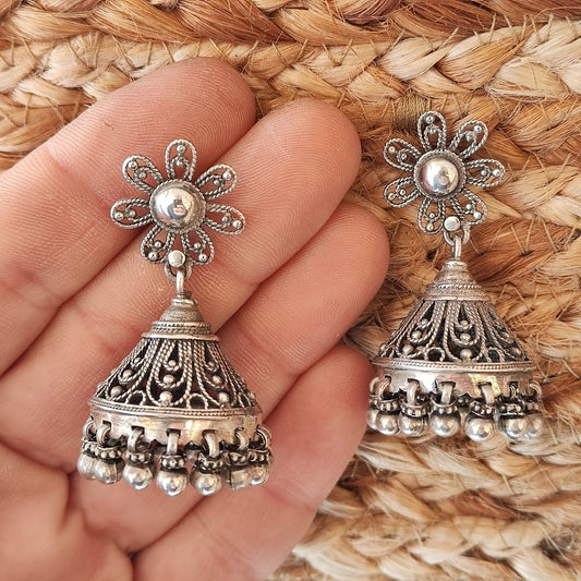 ORECCHINI indiani etnici IDAI in argento 925