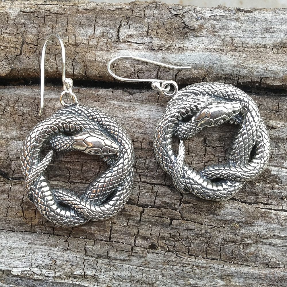 ORECCHINI a SERPENTE in argento 925 - NEST