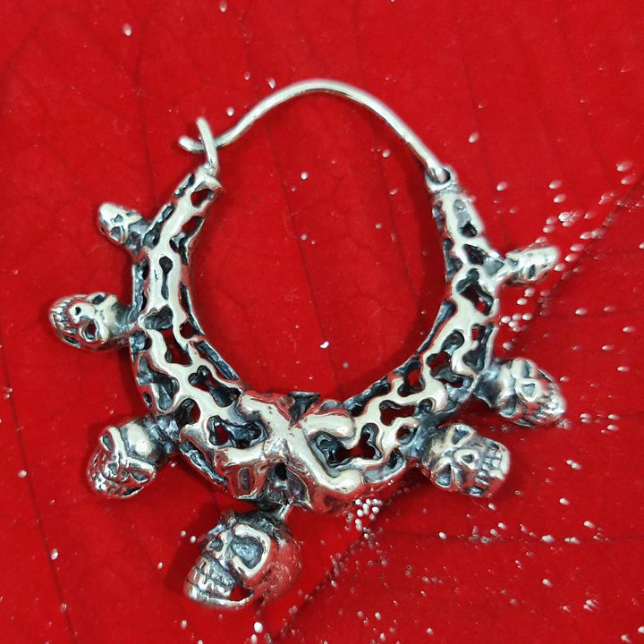 ORECCHINI a cerchio etnici in argento 925 - MARAPATRA