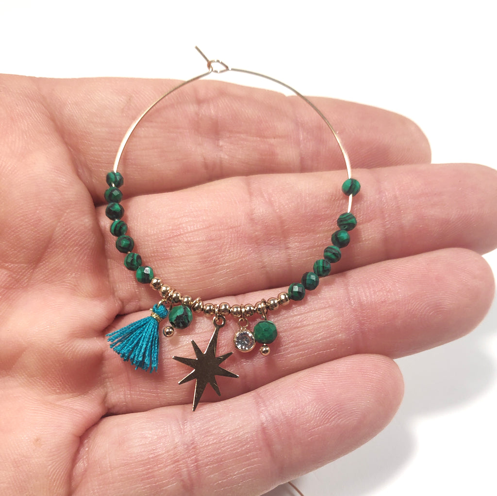 EARRINGS 316 L surgical steel rosé - NIKE