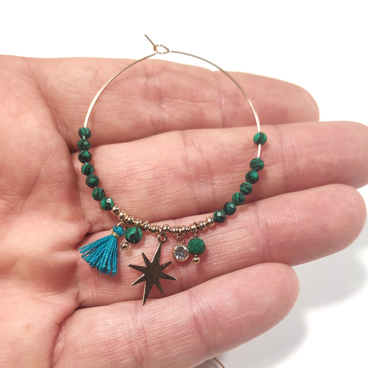 EARRINGS 316 L surgical steel rosé - NIKE