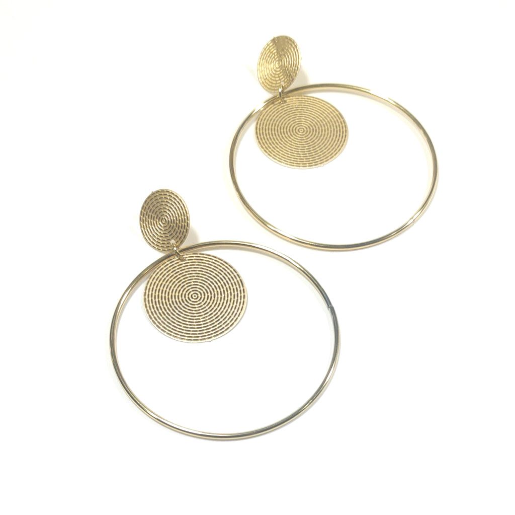 ORECCHINI acciaio 316 L Chirurgico doratoORECCHINI  | Cerchio