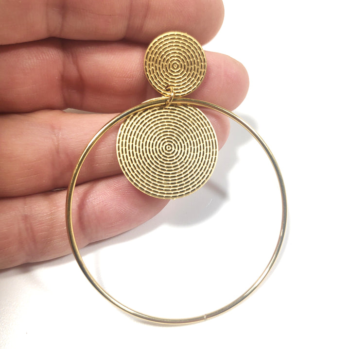 EARRINGS 316 L Surgical steel gold - YESS