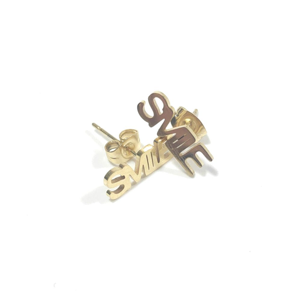 ORECCHINI acciaio 316 L Chirurgico dorato - BEST – immagine3