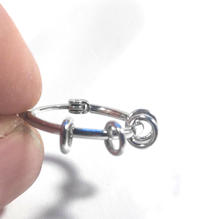 ORECCHINI in acciaio 316 L - EASYRING