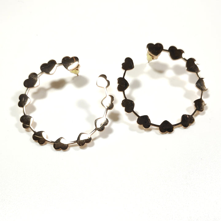 OHRRINGE 316 L Chirurgenstahl rosé - Herzen