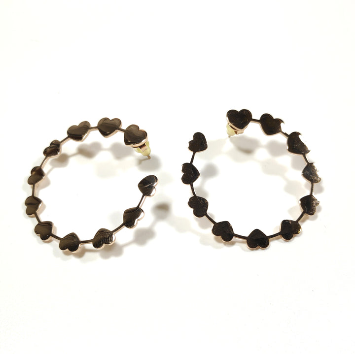 ORECCHINI acciaio 316 L Chirurgico rosèORECCHINI  | Cuori