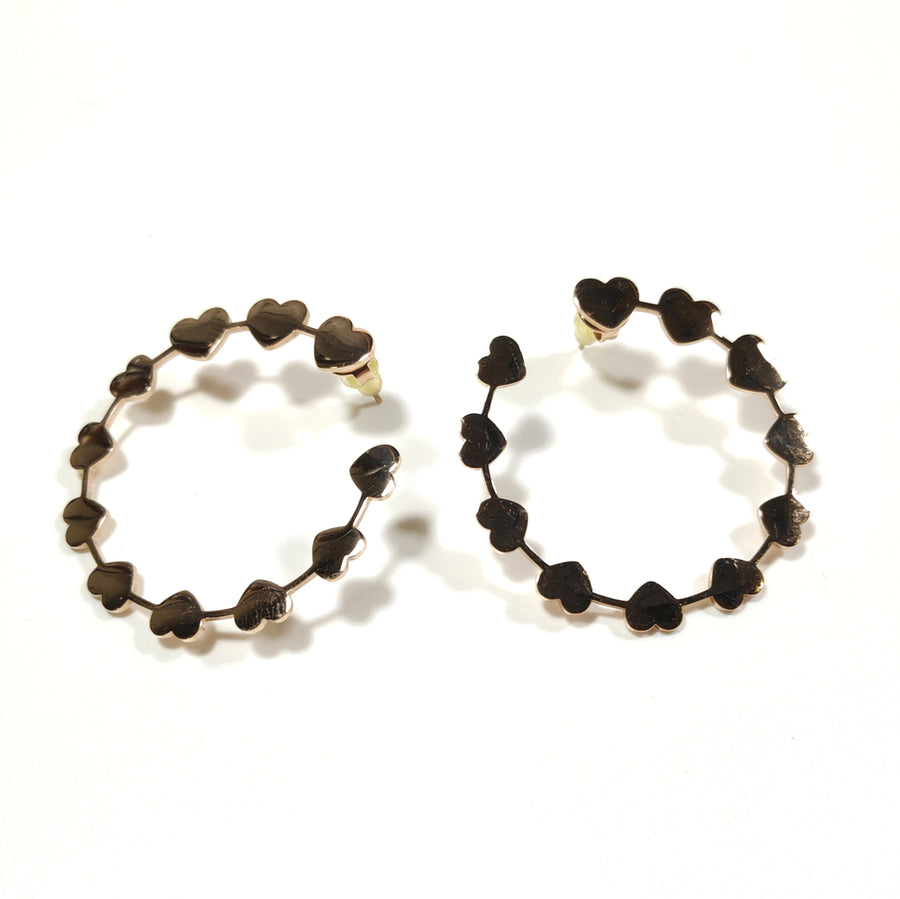 ORECCHINI acciaio 316 L Chirurgico rosèORECCHINI  | Cuori