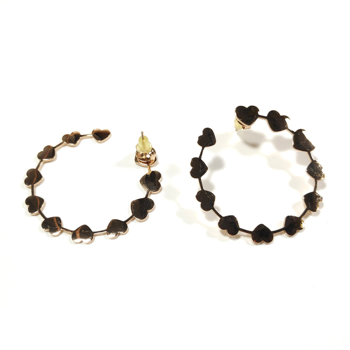 OHRRINGE 316 L Chirurgenstahl rosé - Herzen