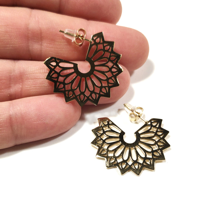 EARRINGS 316 L surgical steel gold - HANDY