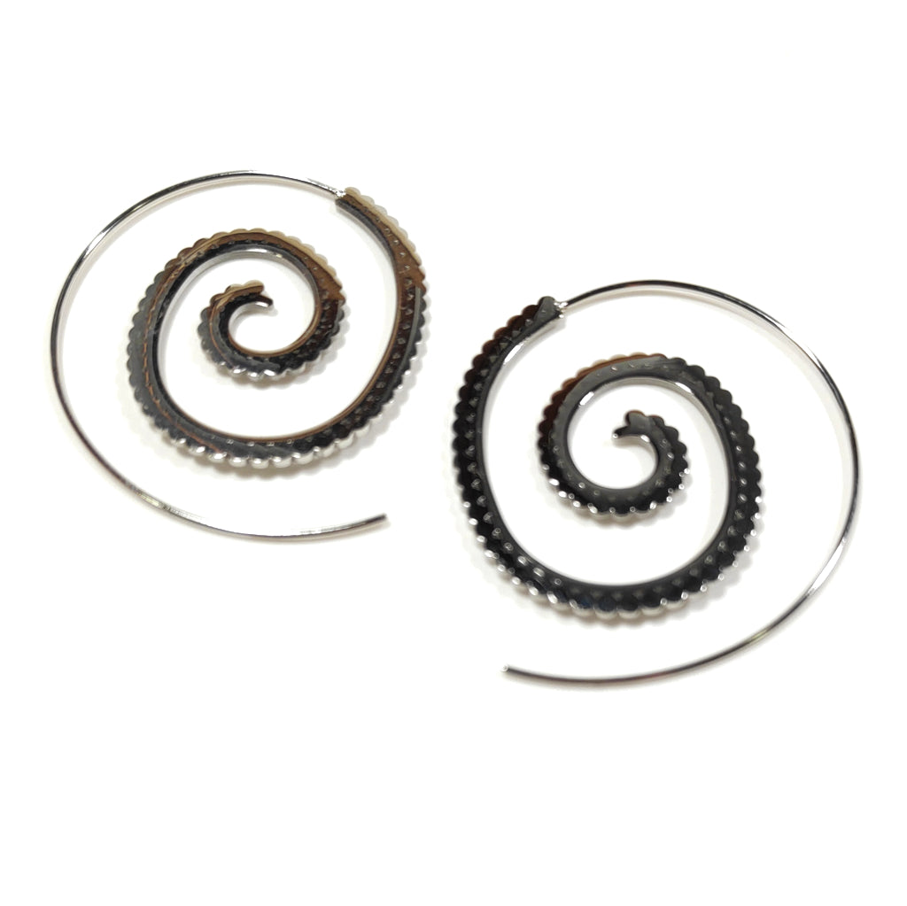 ORECCHINI acciaio 316 L ChirurgicoORECCHINI  | Spirale