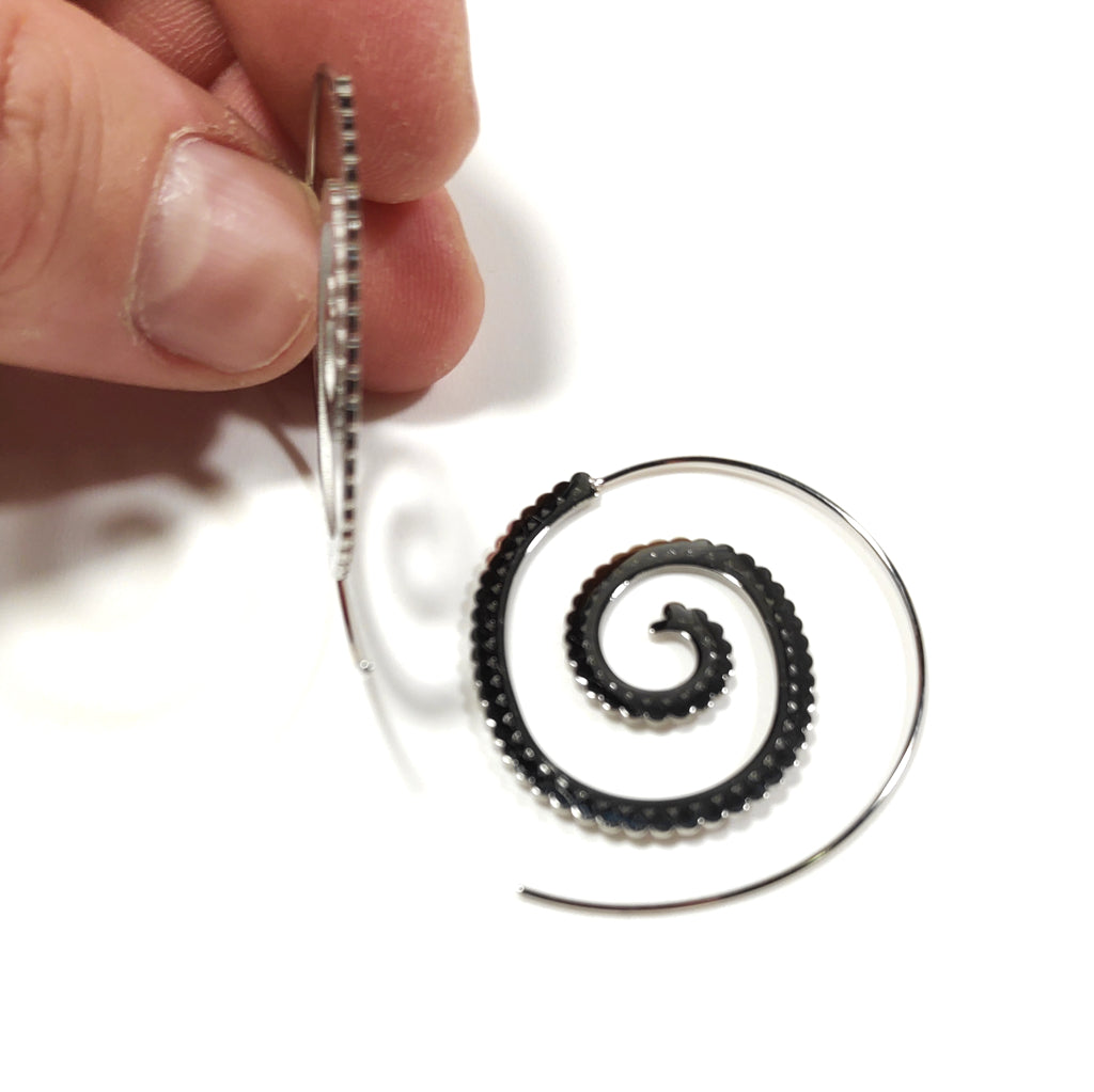 ORECCHINI acciaio 316 L Chirurgico - PALE