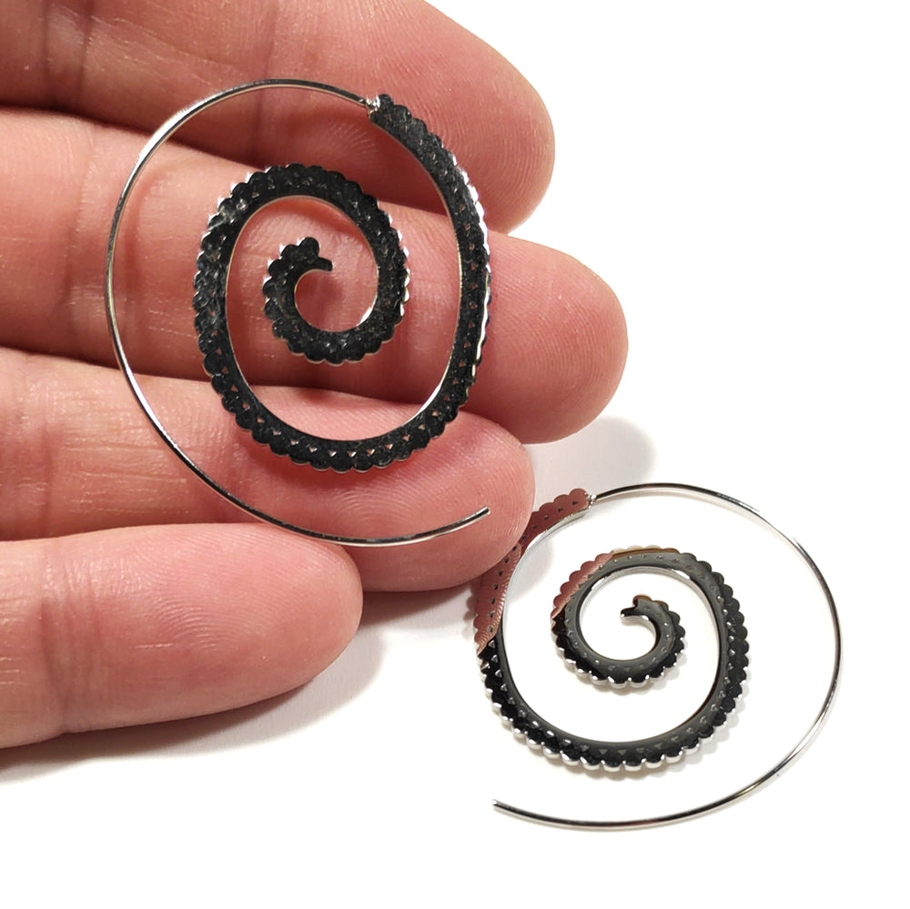 ORECCHINI acciaio 316 L ChirurgicoORECCHINI  | Spirale