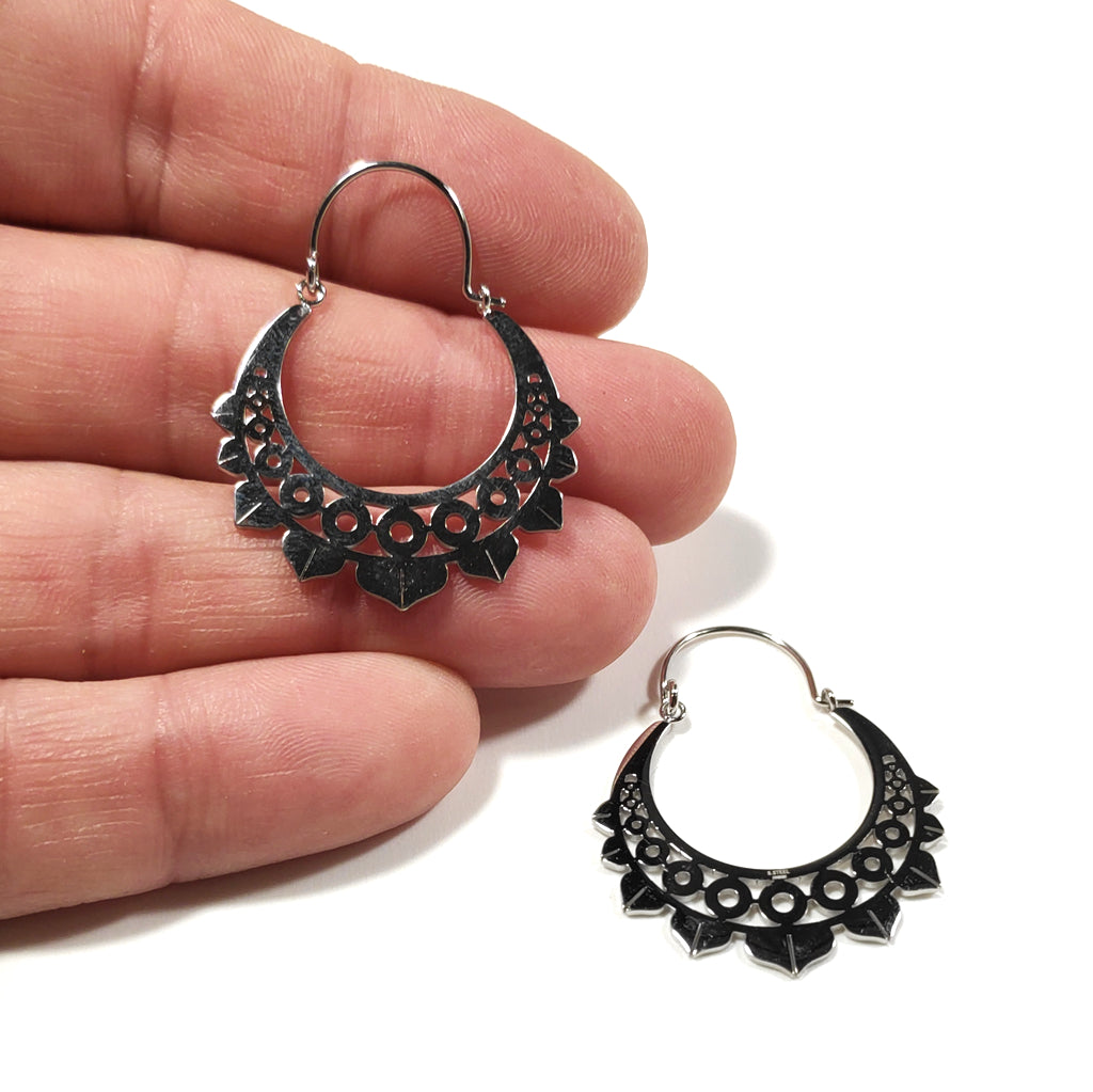 EARRINGS 316 L Surgical steel - ROUGH