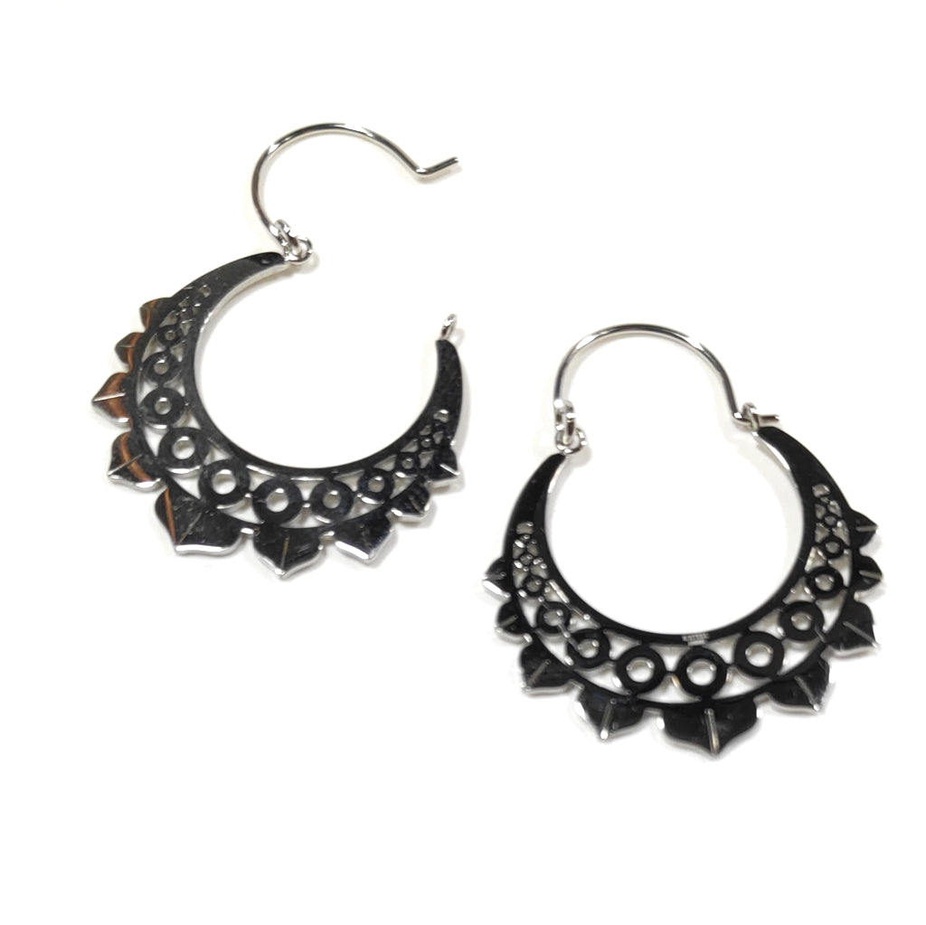 EARRINGS 316 L Surgical steel - ROUGH