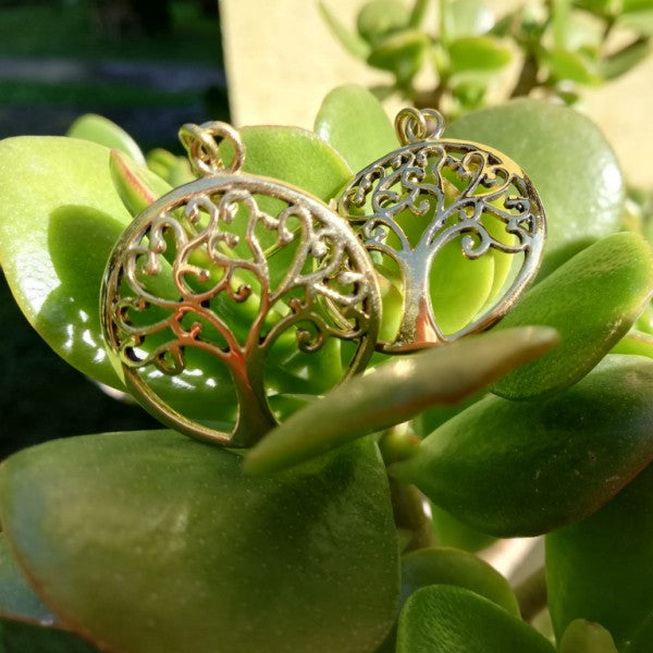 ORECCHINI etnici in ottone ALBERO DELLA VITA | ORECCHINI in argento