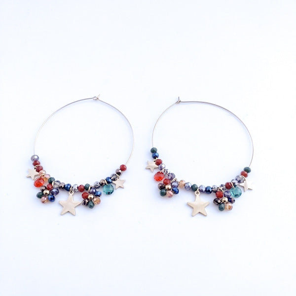 Orecchini in acciaio 316 L - STELLA