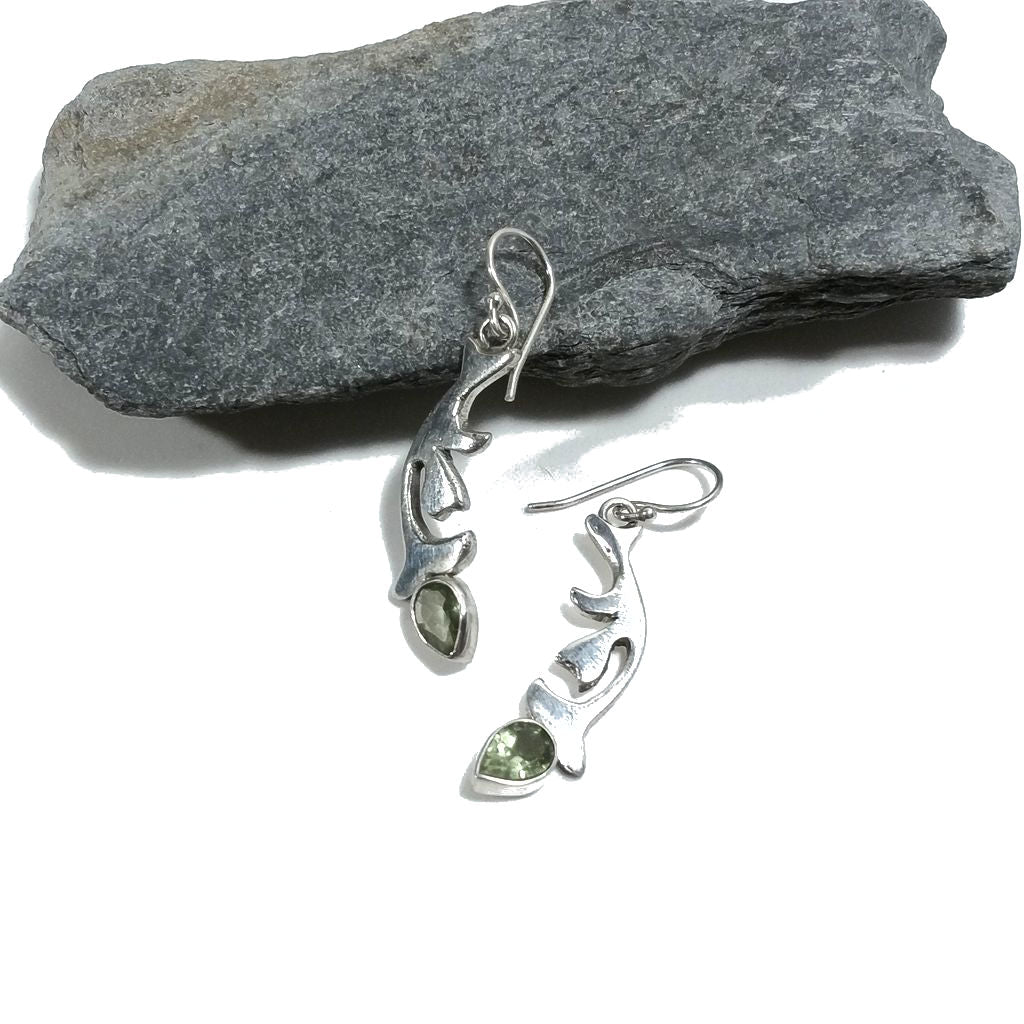 ORECCHINI Argento 925 ORECCHINI artigianali Peridoto | orecchini etnici