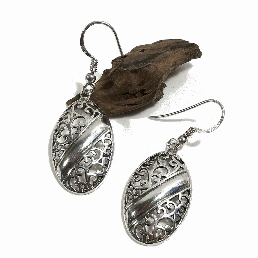 ORECCHINI etnici argento 925 artigianali - GINGAJI