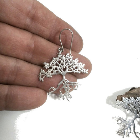 ORECCHINI etnici in argento 925 ALBERO DELLA VITA | Orecchini in argento