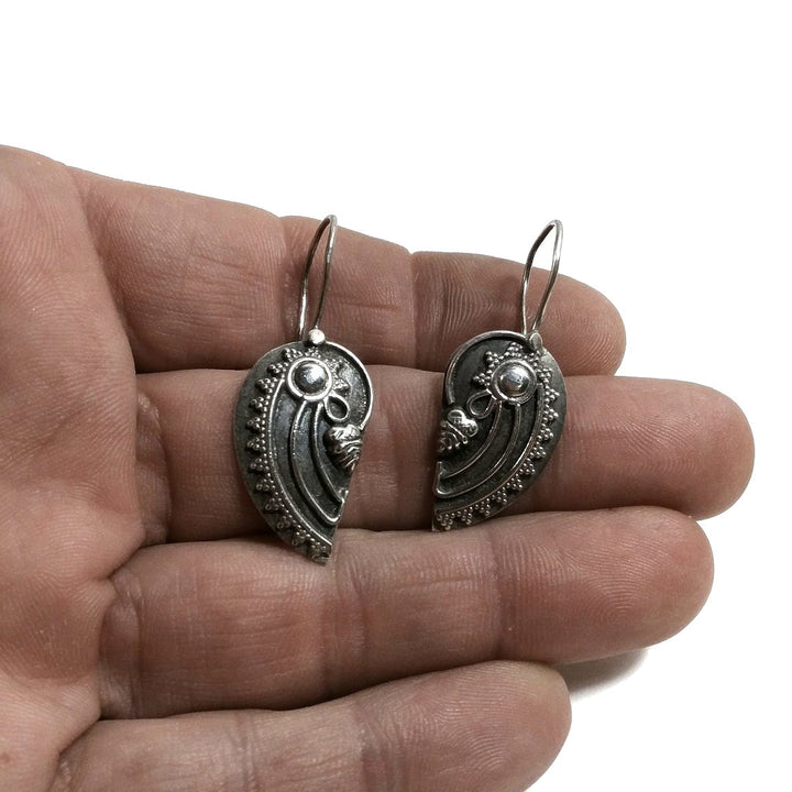 Orecchini etnici in argento 925 - NAUTILUS