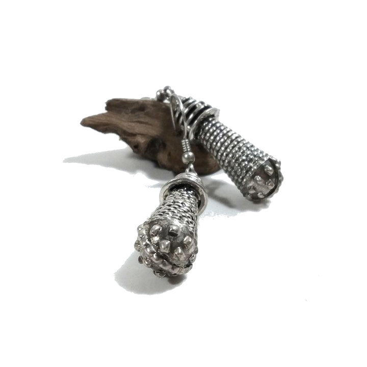 ORECCHINI etnici in argento 925 a goccia filigrana