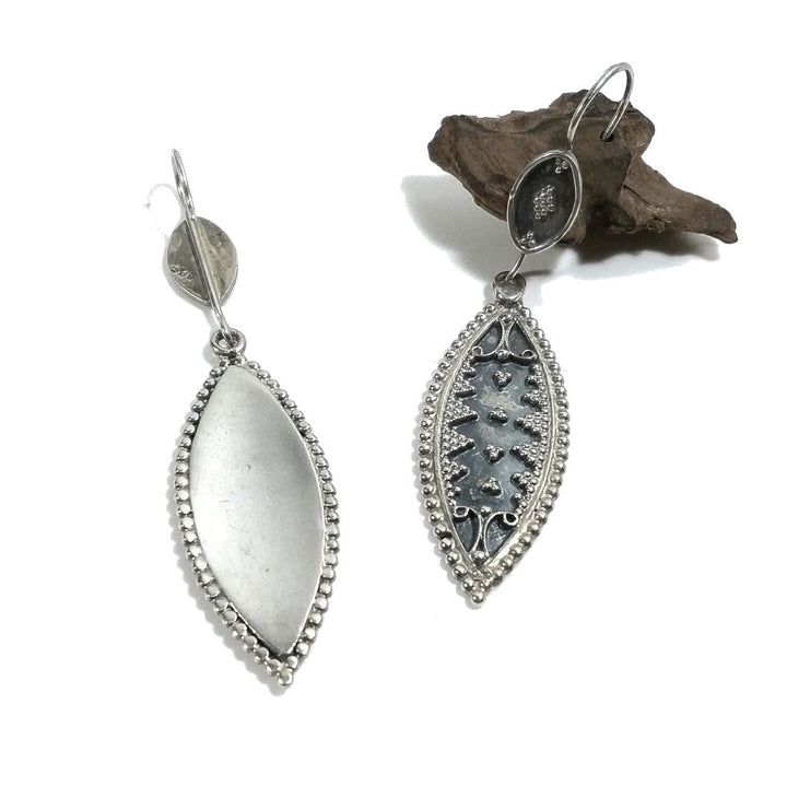 ORECCHINI etnici in argento 925 scudo | Orecchini pendenti etnici