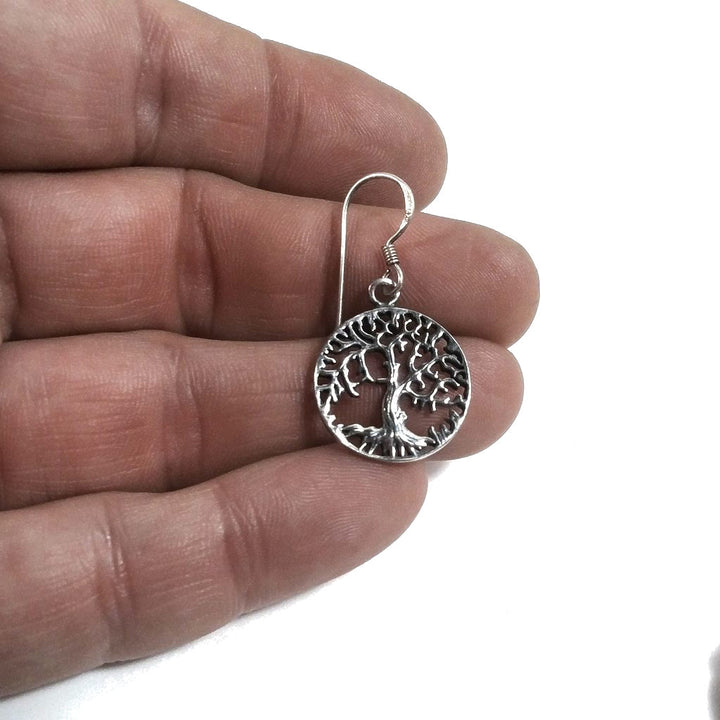TREE OF LIFE ethnic 925 silver EARRINGS