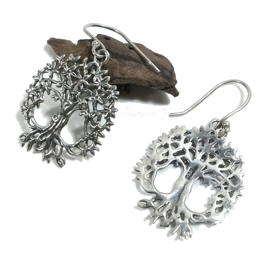 ORECCHINI etnici in argento 925 ALBERO DELLA VITA | Orecchini in argento
