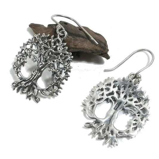 ORECCHINI etnici in argento 925 ALBERO DELLA VITA | Orecchini in argento
