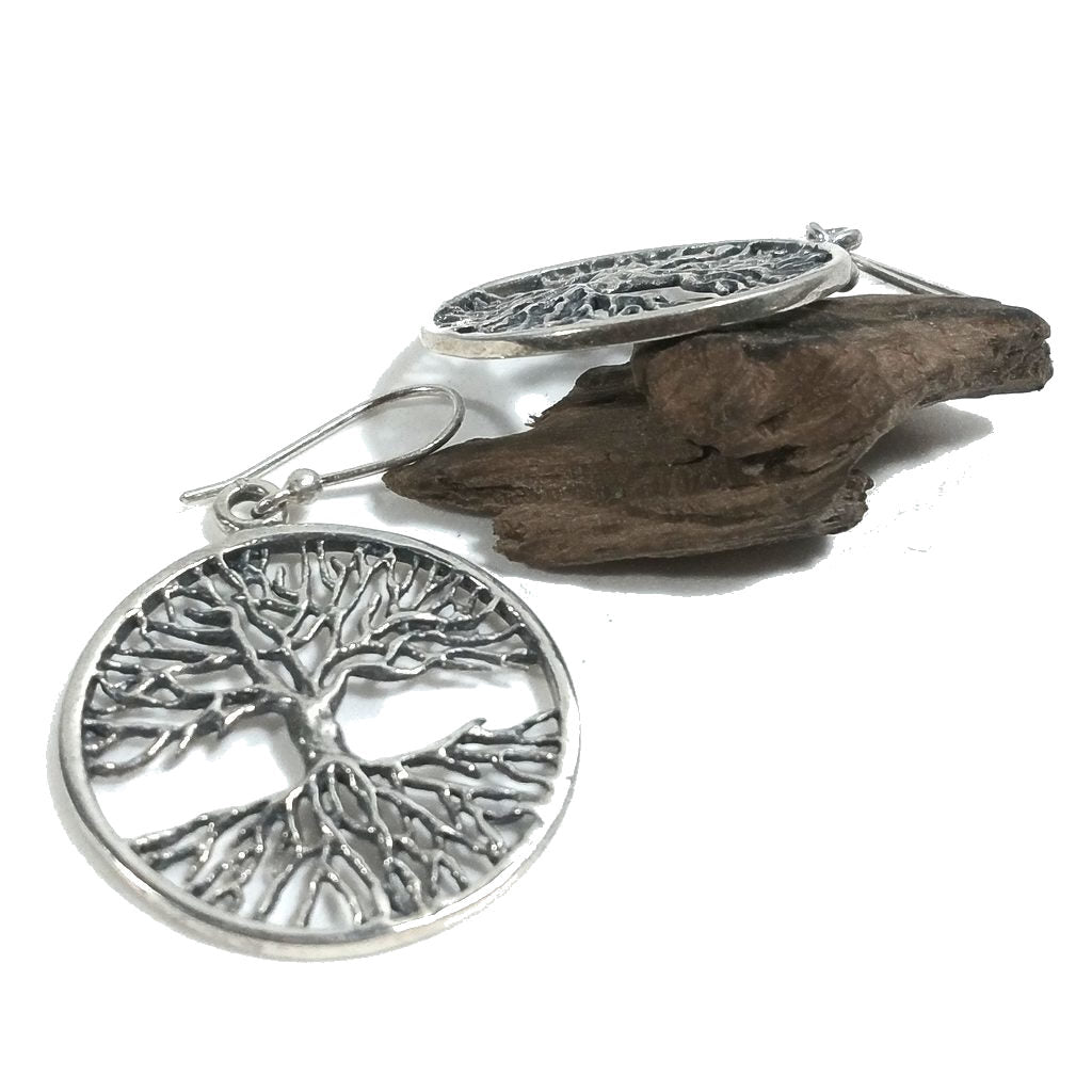 ORECCHINI etnici in argento 925 ALBERO DELLA VITA | Orecchini in argento