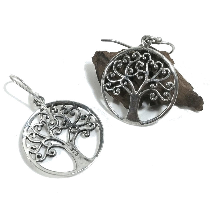 ORECCHINI etnici in argento 925 ALBERO DELLA VITA | Orecchini in argento