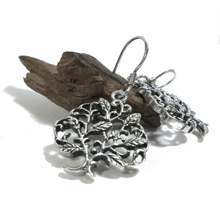 ORECCHINI etnici in argento 925 ALBERO DELLA VITA | Orecchini in argento