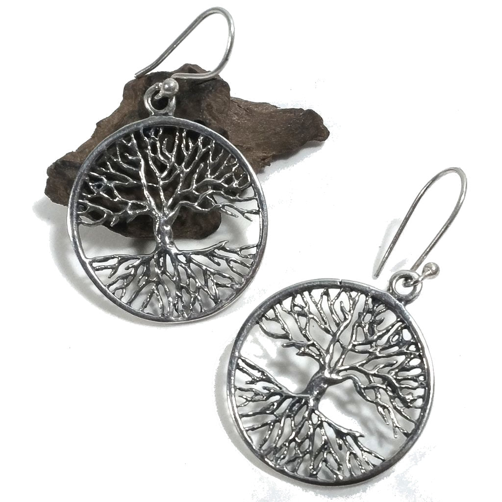 ORECCHINI etnici in argento 925 ALBERO DELLA VITA | Orecchini in argento