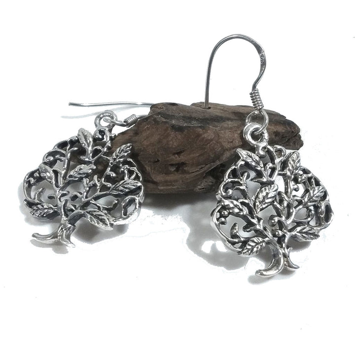 ORECCHINI etnici in argento 925 ALBERO DELLA VITA | Orecchini in argento