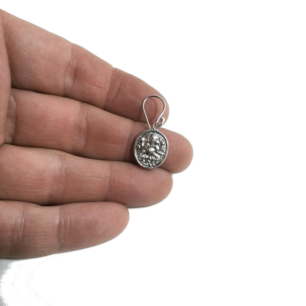 ORECCHINO etnico argento 925 GANESH piccolo