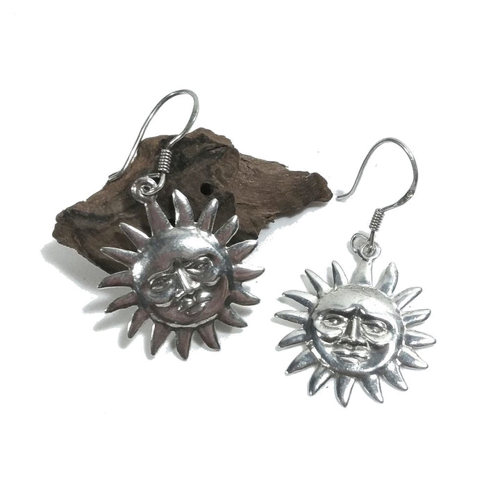 ORECCHINI in argento 925 - SOLE Tibetano | Orecchini sole