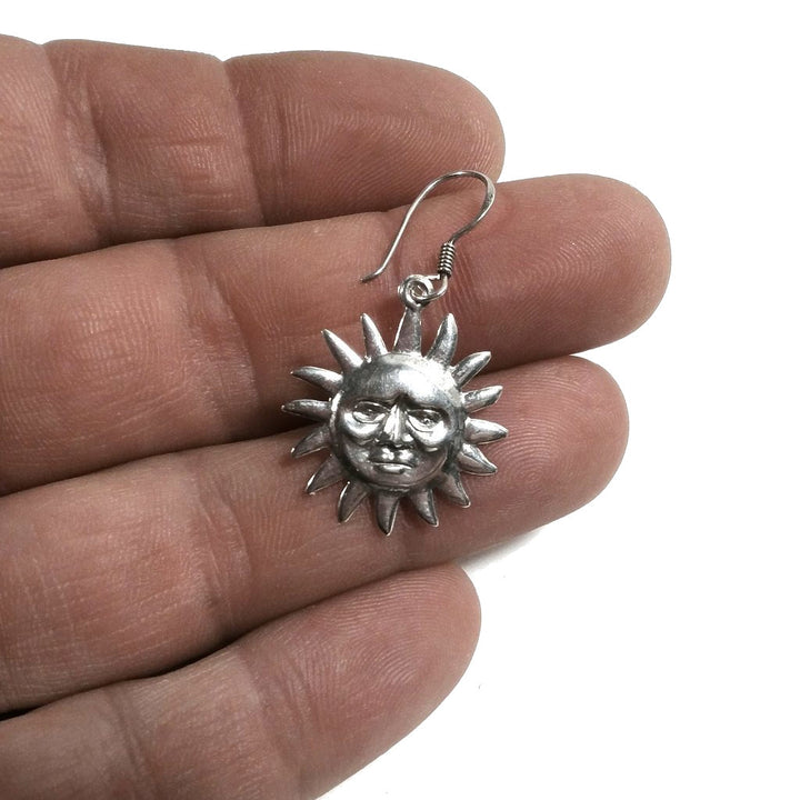 ORECCHINI in argento 925 - SOLE Tibetano | Orecchini sole